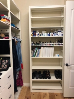 Solid Wood White Closet